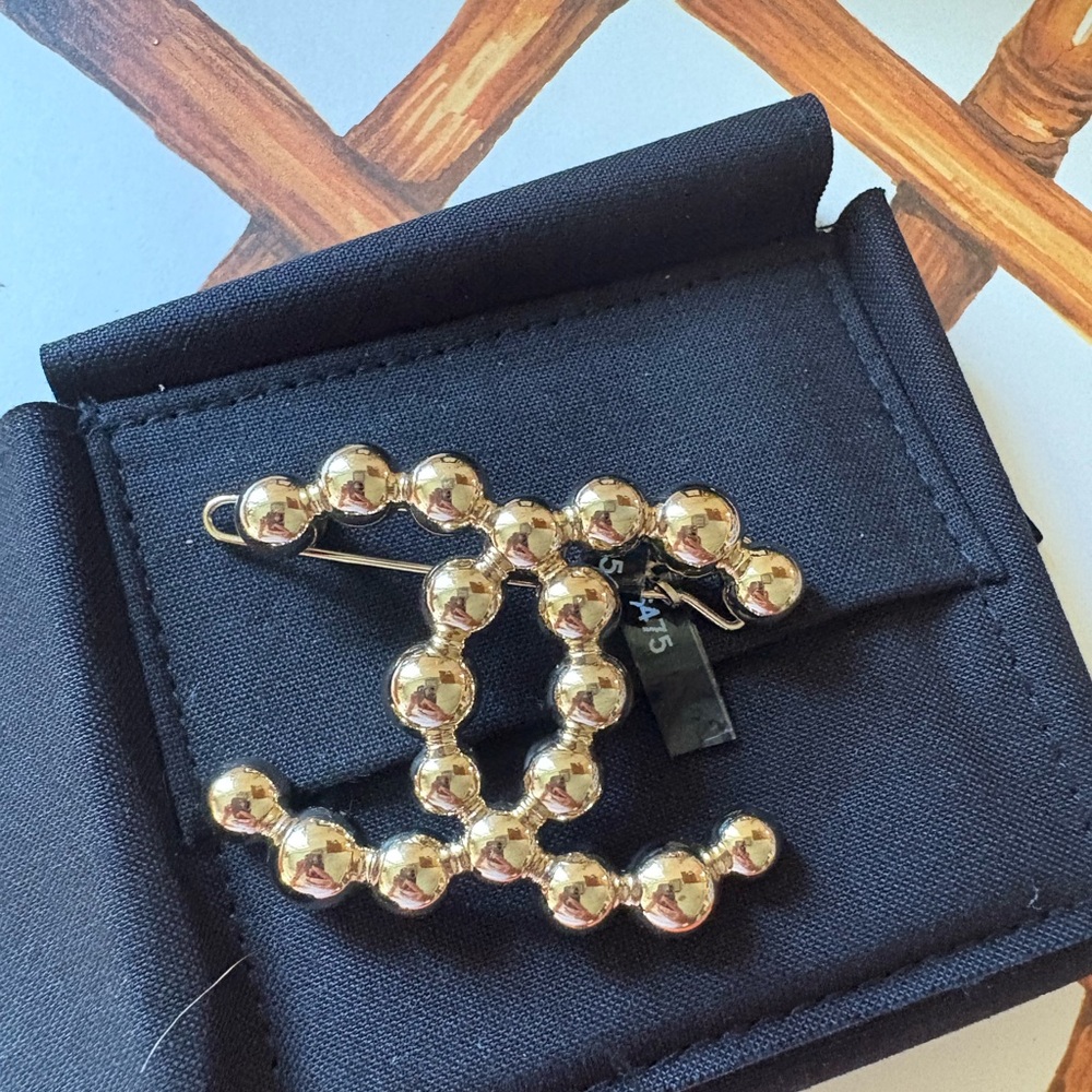 CHANEL Gold Hair Clip NWT